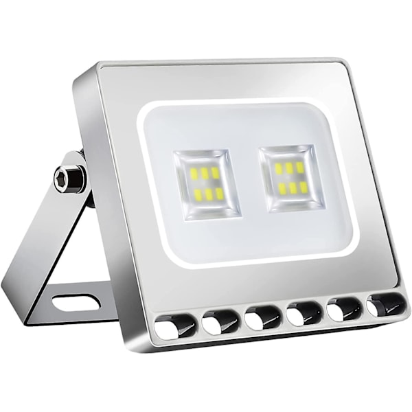 10w LED Flood Light, 1000lm LED Flood Light ultratynd Cool White 6000k, IP67 Udendørs LED Flood Light, Udendørs Spot Floodlight til Have Stadion Garage