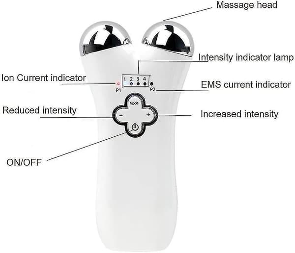 Yyh Microcurrent Ansigtsløft Ems Ansigtsløftning og Opstrammende 3d Massager Ansigtsmassager Microcurrent Ansigts