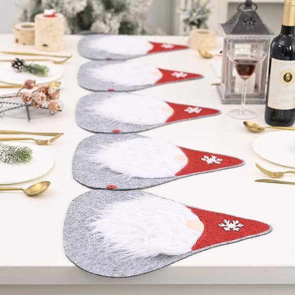 Christmas Decorations Faceless Doll Combination Table Runner Combination Tablecloth Doily Decoration C