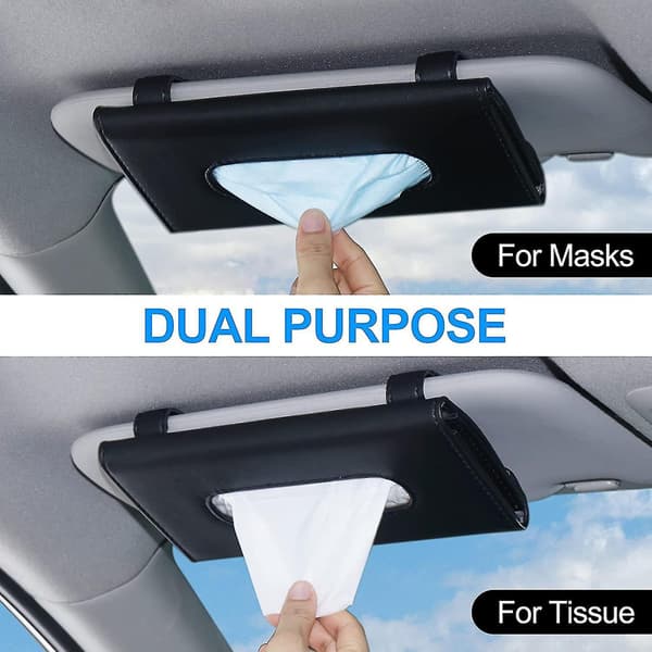 Car Tissue Holder, Visor Mask Holder For Car, Sun Visor Napkin Holder