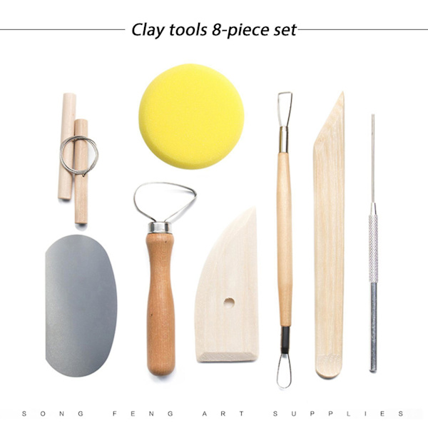 52pcs Clay Tools Kit Portable Multipurpose Pottery Carving Painting Tools