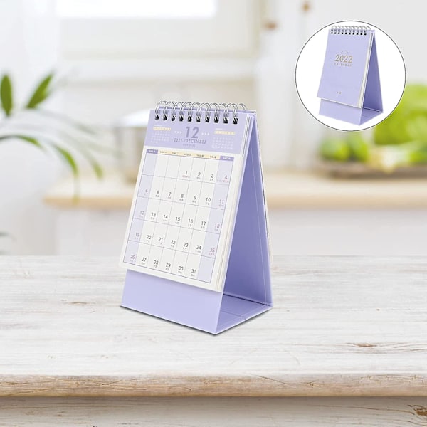 2022 Desk Calendar Mini Desktop Standing Flip Monthly Calendar For School Home Office Schedule Planner