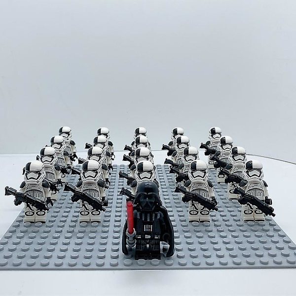 21pcs Minifigures Battle Droids Set, Space Wars Building Blocks Action Figures, Star Wars Clone Troopers