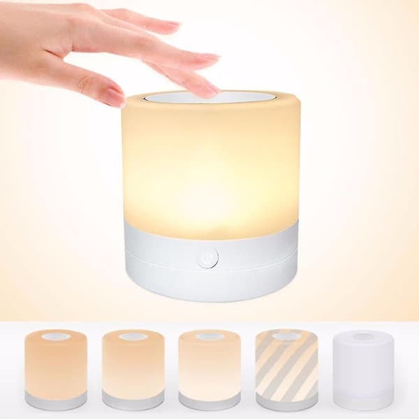 7 Colors Simple Silicone Led Touch Sensor Light Cute Night Lamp Children Bedroom