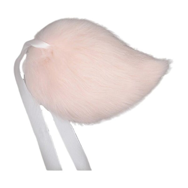 Rabbit Ear Head, Tail Set Plush Halloween Christmas Role Play Accessories pink