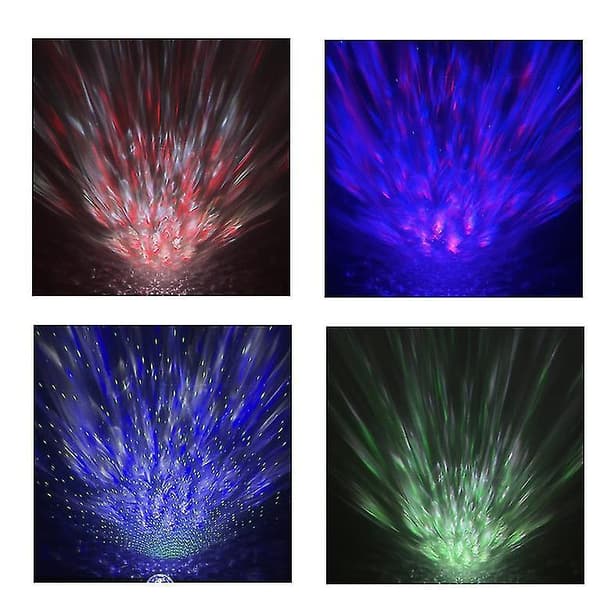 Star Projector Light Smart Atmosphere Light Voice Control Night Light USB LED(White)