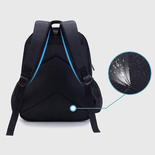 Minecraft waterproof children's backpack（Black）