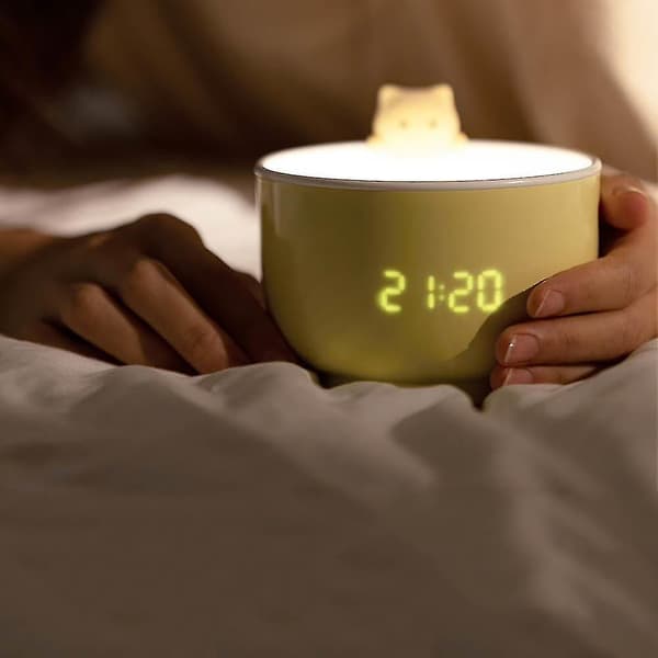 Alarm Clock Night Charging Cartoon Light Multifunctional
