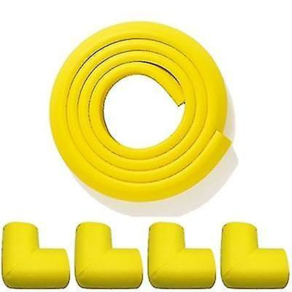 Babybeskyttelse Bordsidebeskyttere til babysikkerhed, Strimmel Hjemmebeskyttere Sikker light yellow