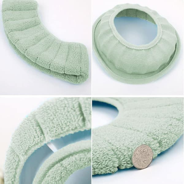 Bathroom Soft Thicker Warmer Stretchable Washable Cloth Toilet Seat