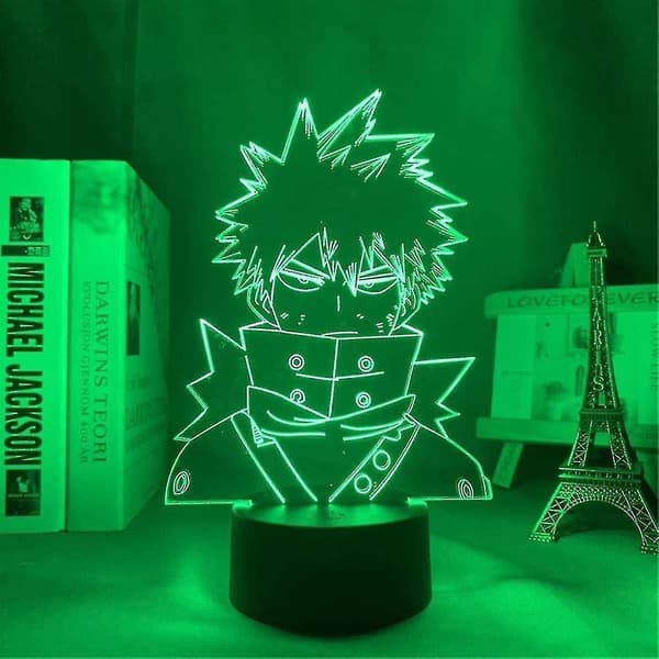 3d Led Optical Illusion Lamps Katsuki Bakugo Table Desk Lamp With Usb Decorative Remote