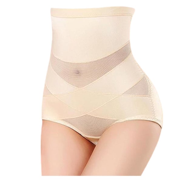 Mimigo Cross Compression Abs Formende Bukser Kvinder Slankende Body Shaper Mavekontrol Skin Color M