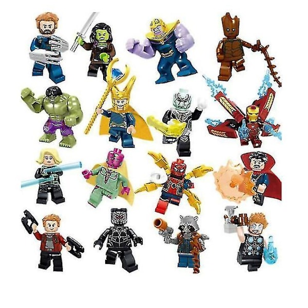 16pcs Avengers Infinity War Mini building blocks