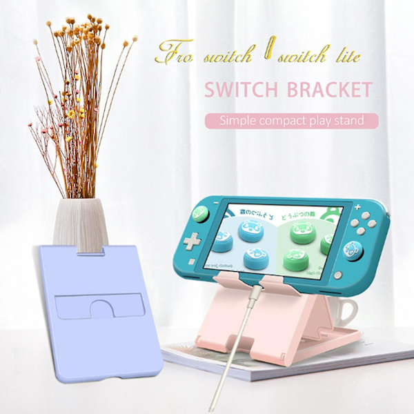 Justerbart Solid Farve Spillekonsol Støtte Stand Beslag Til Nintendo Switch Red