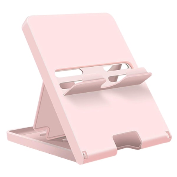 Justerbart Solid Farge Spillkonsoll Støtte Stativ Brakett For Nintendo Switch Pink