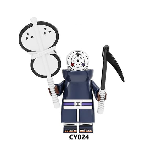 8 stk. Naruto Monterte Barnebyggekloss Minifigur Leker