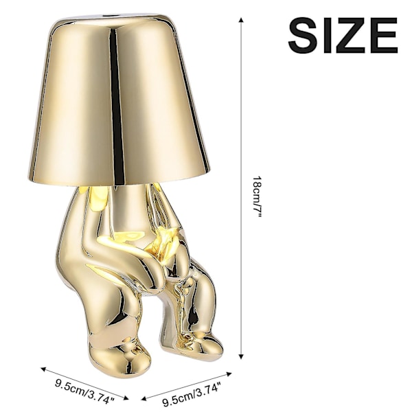 Table Lamp Decoration Bedroom Table Lamp Creative Statuette Modeling Table Lamp Thinker Table Lamp Mr-WHEN