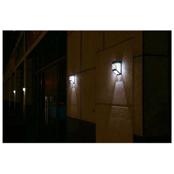 Solcelledrevet Vegglampe Utendørs Solcelle Dekkslys Vanntett For Gjerde Stolpe Hage Plen Tak Landskapsbelysning Dekor Yst-a825 White Light
