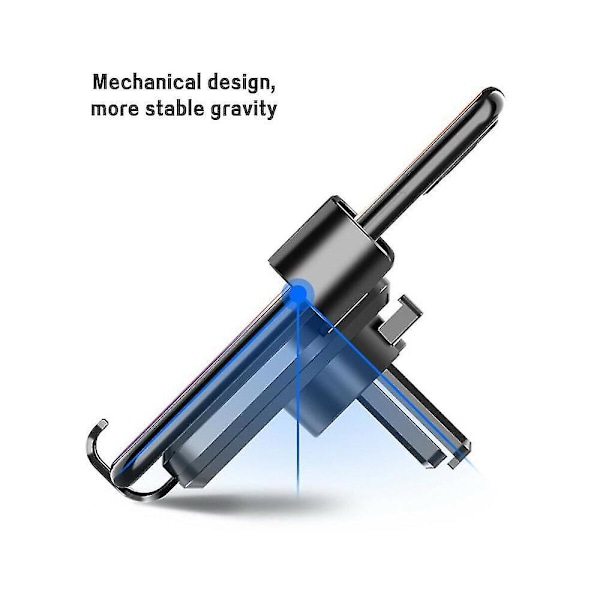 Universal Bil Mobiltelefonholder Luftventil Gravity Mount Cradle Stand