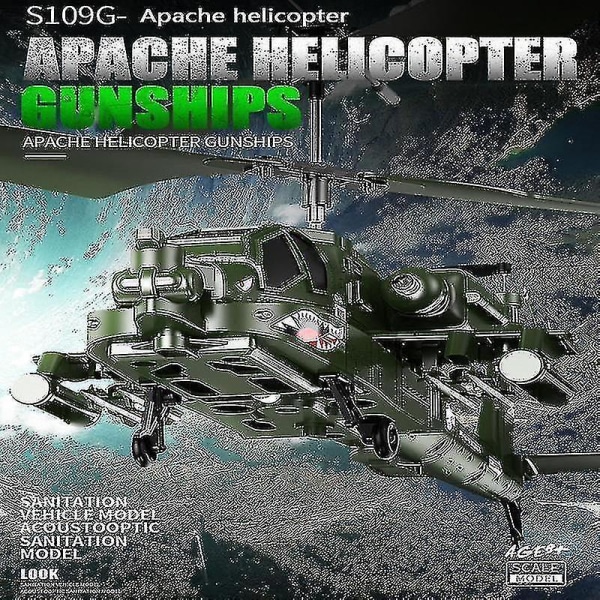 Xdkj S109g 3.5ch Beast Alloy Gunship Rc Helicopter