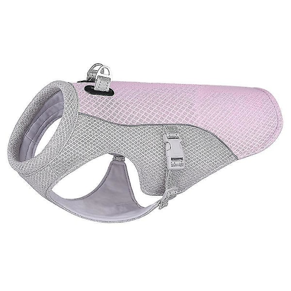 Dog Cooling Vest,dog Cooling Coat,evaporative Swamp Cooler Jacket Safety Reflective Vest For Large Dogs Walking Outdoor Hunting Training Camping Pink L (back length 42CM)