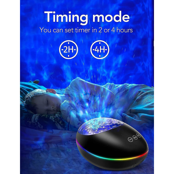 Northern Lights Aurora Projector, 3 In 1 Night Light With White Noise, Timer, Bluetooth Speaker, Galaxy Light Skylight Space Light For Ceiling