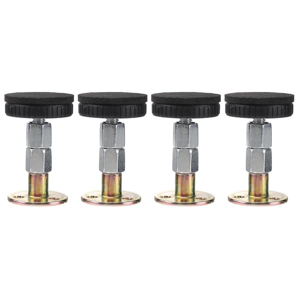 Yyh-4pcs Metal Bedside Fixator Anti-sloshing Actuator Adjustable Wall Stabilizer 6.5X4CM