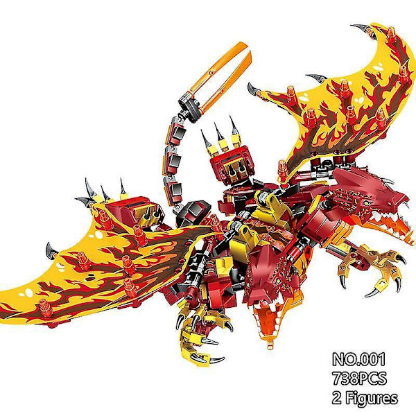 718pcs Sea Ocean Ninja Dragons Fire Dragon Knight Model Kai Jay Figures Building Blocks Kids Toys Bricks Gift For Children Boys NO BOX