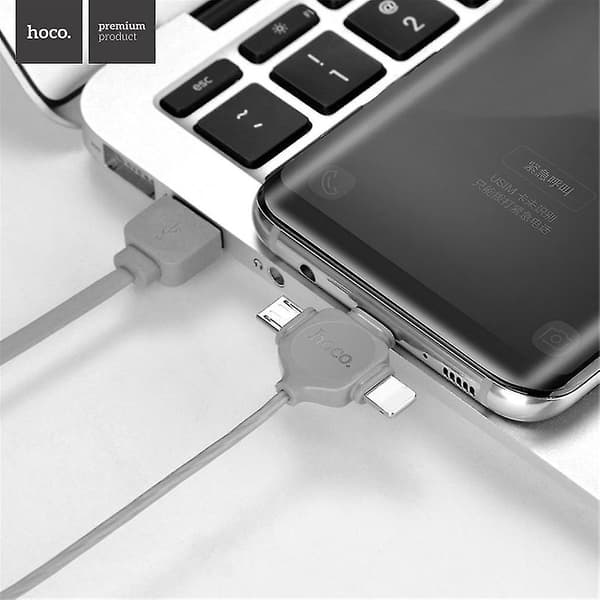 Hoco U19 Three In One Charging Data Line Separated Magnetic Attraction Line