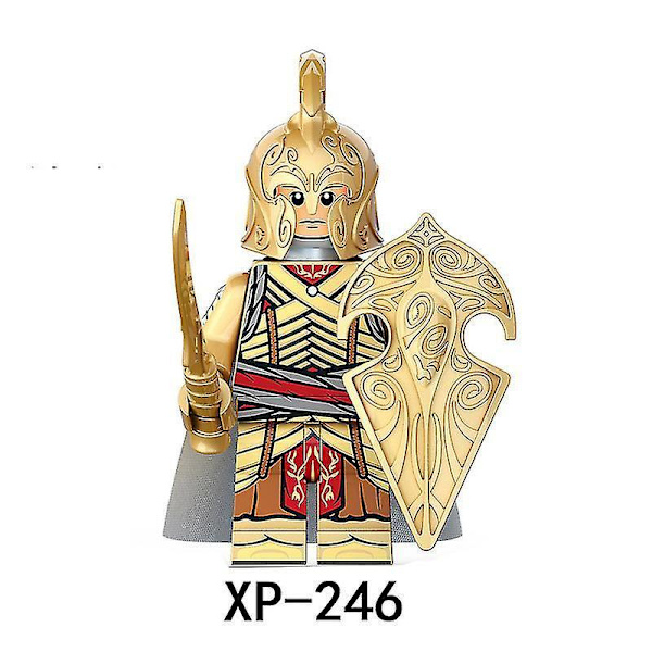 8pcs Magic Ring Ring King Building Block Noldor Elf Warrior Medieval Soldier Building Block Minifigure