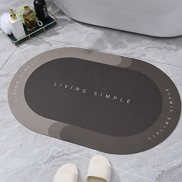 Erittäin Imukykyinen Kylpymatto Nopeasti Kuivuva Kylpyhuoneen Matto Liukumaton Eteisen Ovimatto Nappa Nahka Lattiamatot WC-Matto Kodin Sisustus 01 Khaki 40x60cm