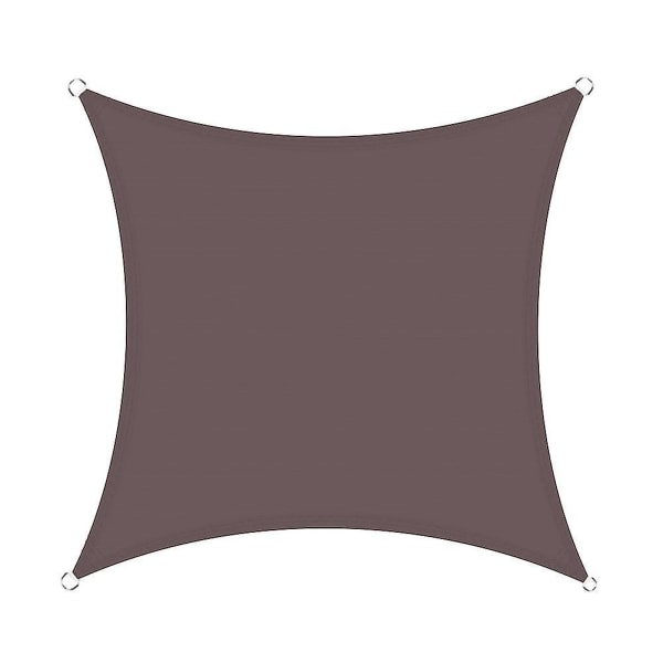 Utendørs Solskjerm Seil Rektangel Blokkerende Baldakin for Terrasse Bakgård Plen Hage Utendørsaktiviteter Khaki 360x360cm