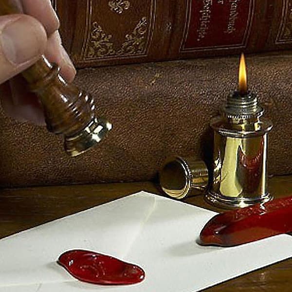 Retro Klassisk Alfabet Initial Forseglingsvoks Stempel Invitationer Brev A-z