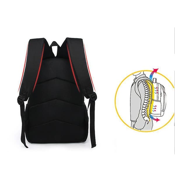 Backpack Kid School Bag Gift Large Capacity For Daily Life Bag 3pcs Black