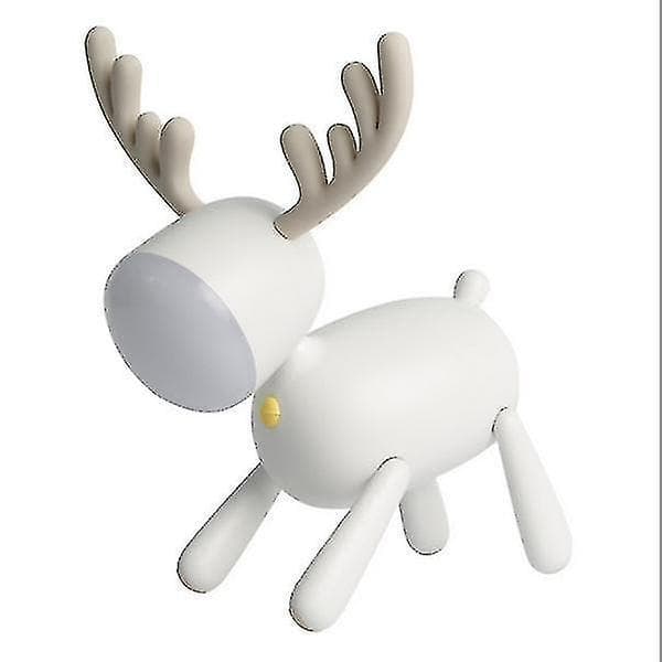 Night Lights Ambient Lighting LED Deer Light Kids Table Lamp White