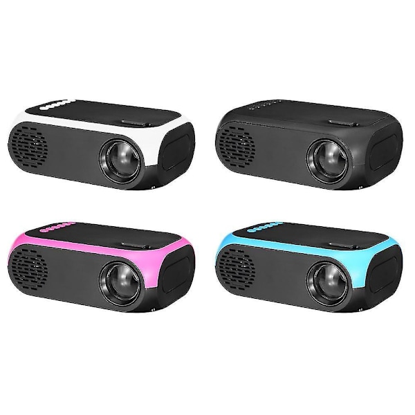 Mini Projektor Støtter 1080p Trådløs Hd Usb Bærbar Kinoprojektor Hjemmekinosystem Støtte 3 black