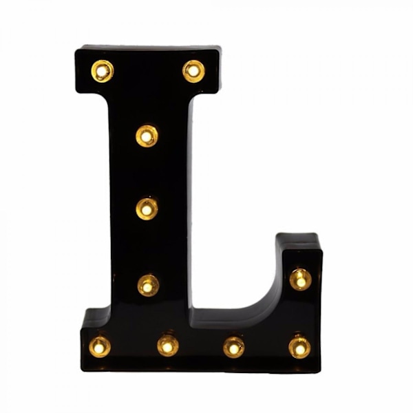 Led  Letter Lights New Design Light Up Black Letters For Events Wedding Party Birthday Home Bar Diy Decoration B091-361 L