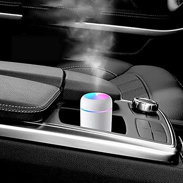 Ltyioe Mini Humidifier Usb Personal Desktop Humidifier For Car Bedroom,black White