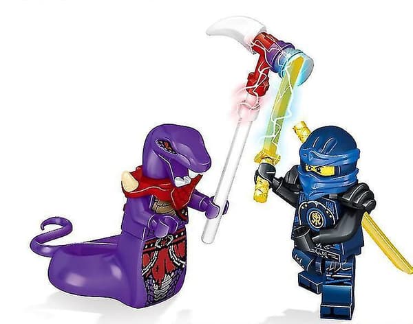 Phantom Ninja Building Blocks Minifigure Ninja Vs. Snake 24 Puzzle Assembled Building Block Toys