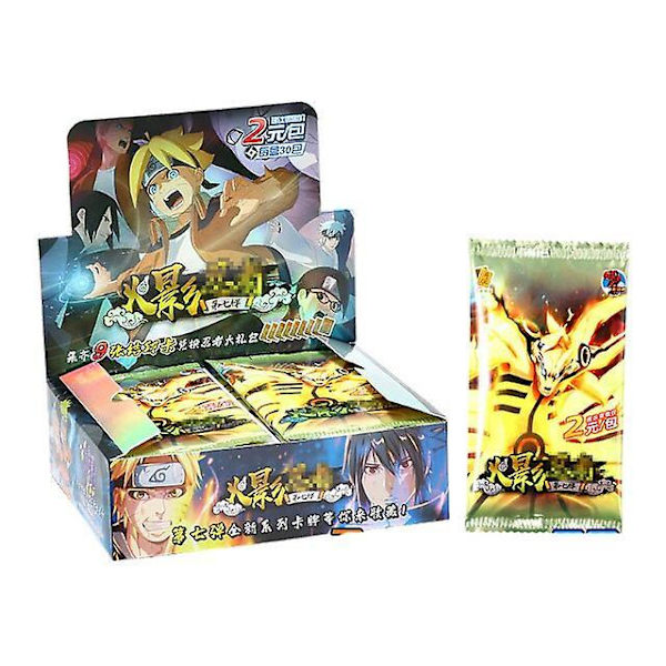 Naruto-pelikortit japanilainen sarjakuva Schoolmaster-sarja Ssp-kortti Uchiha Sasuke Ninja War R Lasten lelut P 30PACK 150PCS