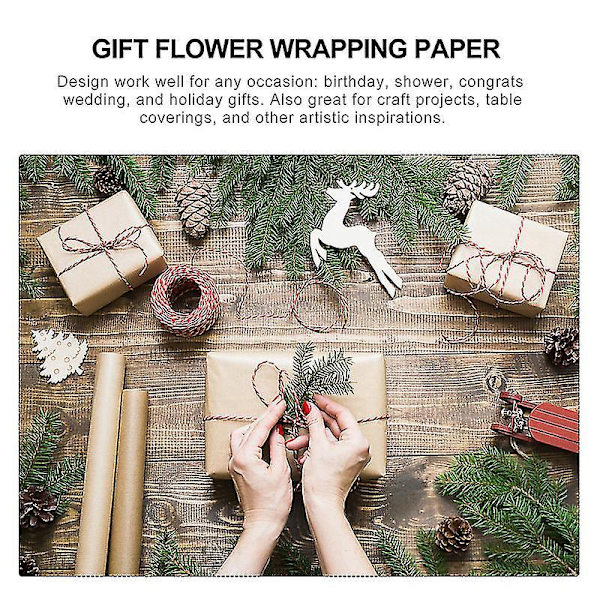 80 Sheets Gift Box Liner Paper Bouquet Wrapping Papers 8 Styles Packaging Papers