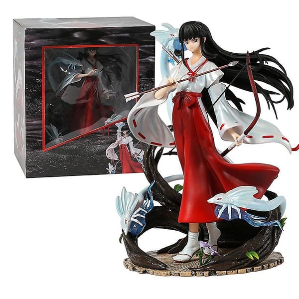 Inuyasha Kikyo Gk Statue Samlefigur Modell Dukke Dekorleke 25cm box
