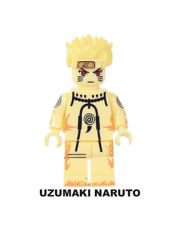 8 stk. Naruto Uzumaki Naruto Samlet Minifigur Børne Byggeklods Legetøj