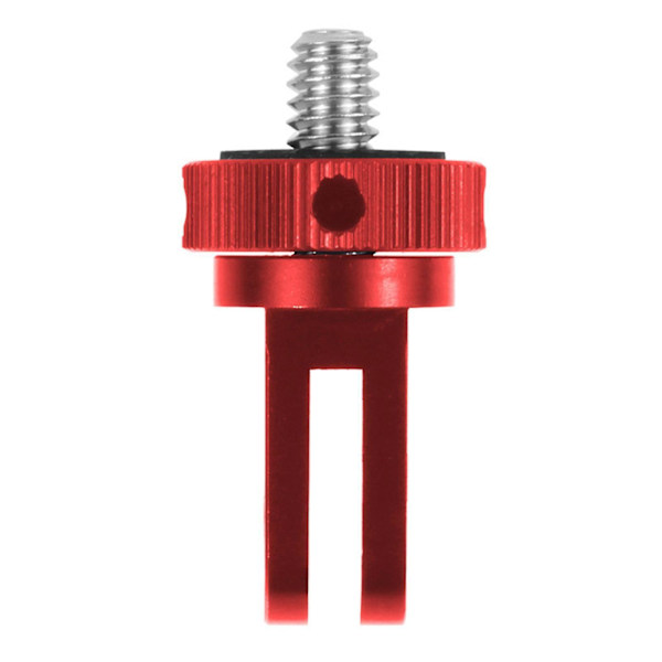 1/4 Ruuvi Mini Jalustan Kiinnityssovitin Cnc Alumiinikamera Valokuvaus C Red