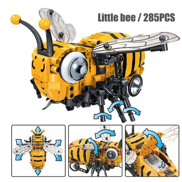 City Simulated Insect Electric Little Bee Fly Building Blocks DIY A