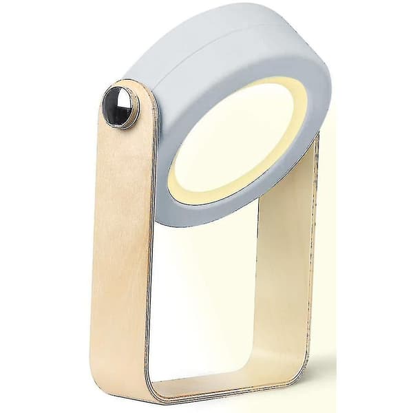 Led Lantern Style Night Light Creative Folding Eye Protection Table Lamp (gray)