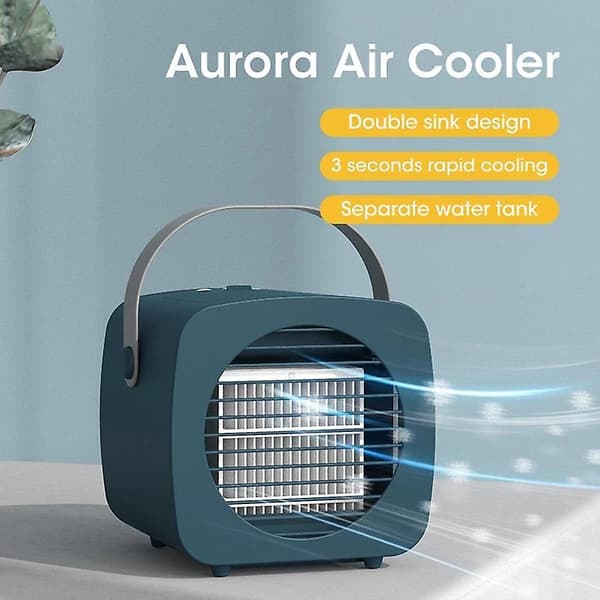 Mini Aircondition Ventilator USB Bærbar Luftkøler Til Hjemmet 3-Gear Luftfugter Orange