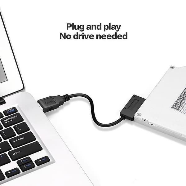 Usb2.0 To Mini Sata Ii 7+6 13pin Adapter Converter Cable For Laptop Cd/dvd Rom Slimline Drive Notebook Optical Drive Line