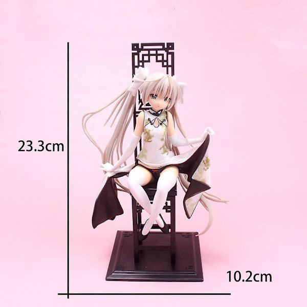 Lelakaya-skytube Yosuga No Sora Kasugano Sora Mekko, Cheongsam-versio PVC, 3 Liikuteltavaa Nukkasarjaa C