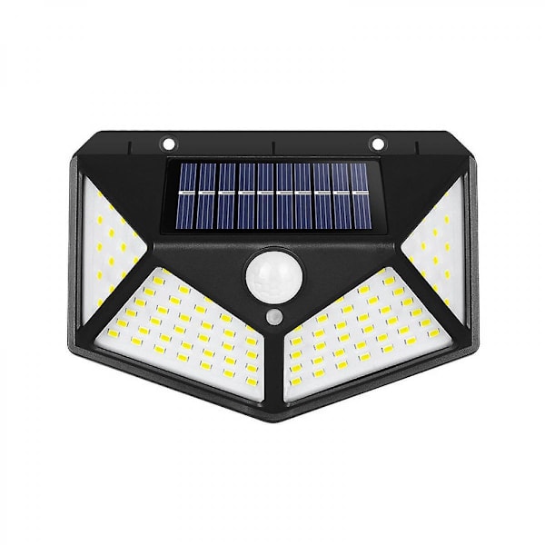 Solar Lights Outdoor, 100led/3 Modes 270 Lighting Angle Motion Sensor Security Lights, Ip65 Waterproof Wall Lights, Bright For Backyard Garden Pa 2PC